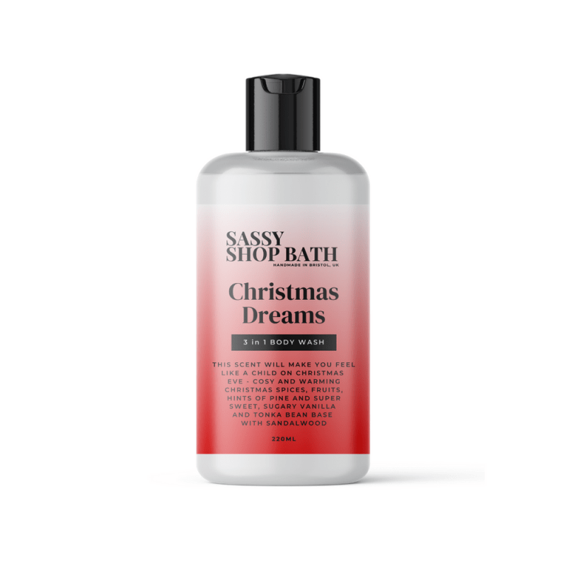 Sassy Shop Bath 220ml 3 in 1 Wash - Christmas Dreams - Body Wash - British D'sire
