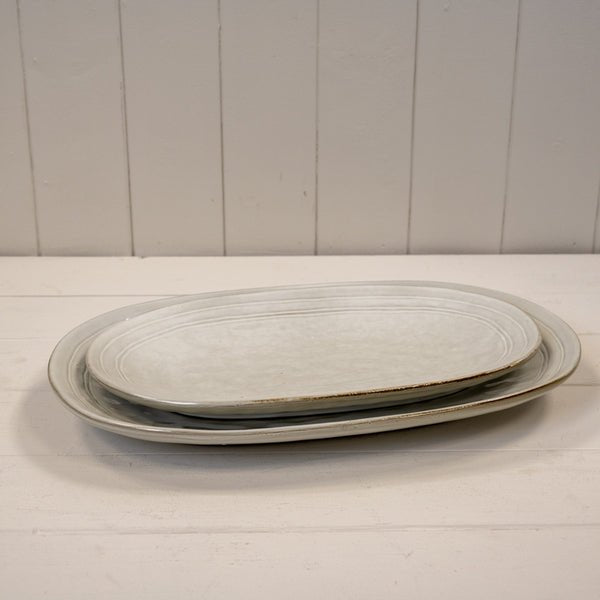 Satchville Stoneware Medium Oval Plate - Home Decor - British D'sire