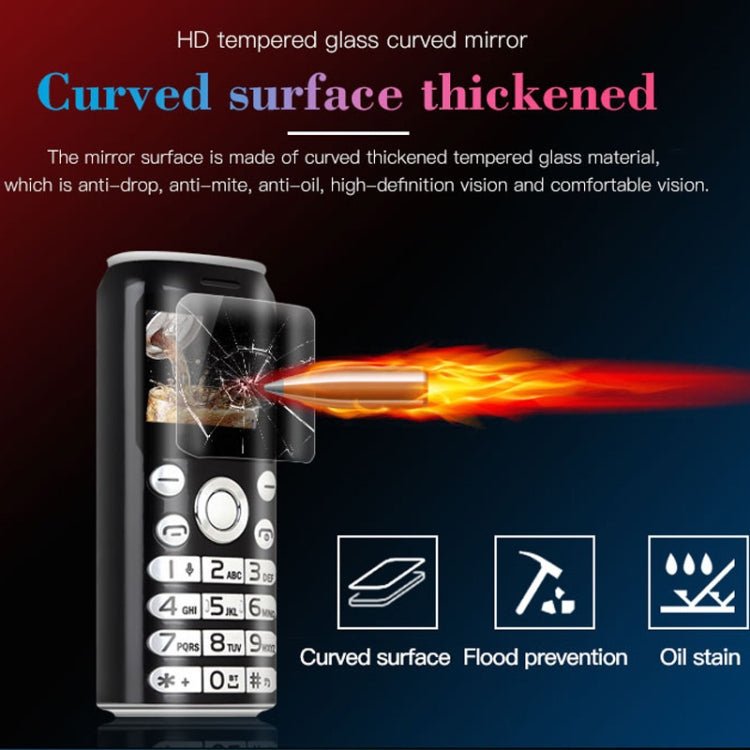 Satrend K8 Mini Mobile Phone, 1.0 inch, Hands Free Bluetooth Dialer Headphone, MP3 Music, Dual SIM, Network: 2G(Black) - British D'sire