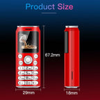 Satrend K8 Mini Mobile Phone, 1.0 inch, Hands Free Bluetooth Dialer Headphone, MP3 Music, Dual SIM, Network: 2G(Black) - British D'sire