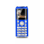 Satrend K8 Mini Mobile Phone, 1.0 inch, Hands Free Bluetooth Dialer Headphone, MP3 Music, Dual SIM, Network: 2G(Blue) - British D'sire