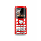 Satrend K8 Mini Mobile Phone, 1.0 inch, Hands Free Bluetooth Dialer Headphone, MP3 Music, Dual SIM, Network: 2G(Red) - British D'sire