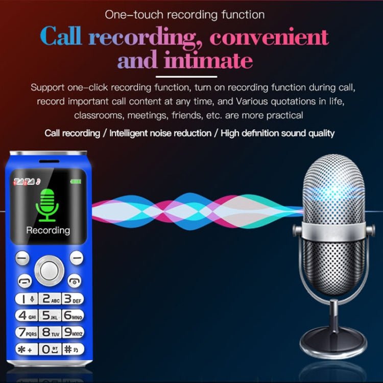 Satrend K8 Mini Mobile Phone, 1.0 inch, Hands Free Bluetooth Dialer Headphone, MP3 Music, Dual SIM, Network: 2G(Red) - British D'sire