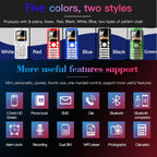 Satrend K8 Mini Mobile Phone, 1.0 inch, Hands Free Bluetooth Dialer Headphone, MP3 Music, Dual SIM, Network: 2G(White) - British D'sire