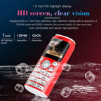 Satrend K8 Mini Mobile Phone, 1.0 inch, Hands Free Bluetooth Dialer Headphone, MP3 Music, Dual SIM, Network: 2G(White) - British D'sire