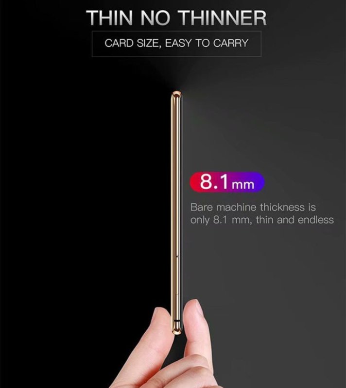 SATREND S10 Card Mobile Phone, 2.4 inch Touch Screen, MTK6261D, Support Bluetooth, FM, GSM, Dual SIM(Black) - British D'sire