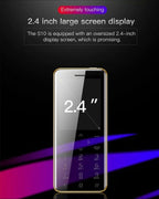 SATREND S10 Card Mobile Phone, 2.4 inch Touch Screen, MTK6261D, Support Bluetooth, FM, GSM, Dual SIM(Black) - British D'sire