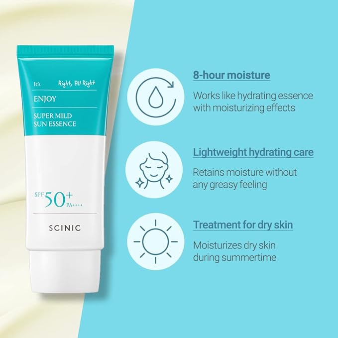 [SCINIC] Enjoy Super Mild Sun Essence SPF 50+ PA++++ 50ml - British D'sire