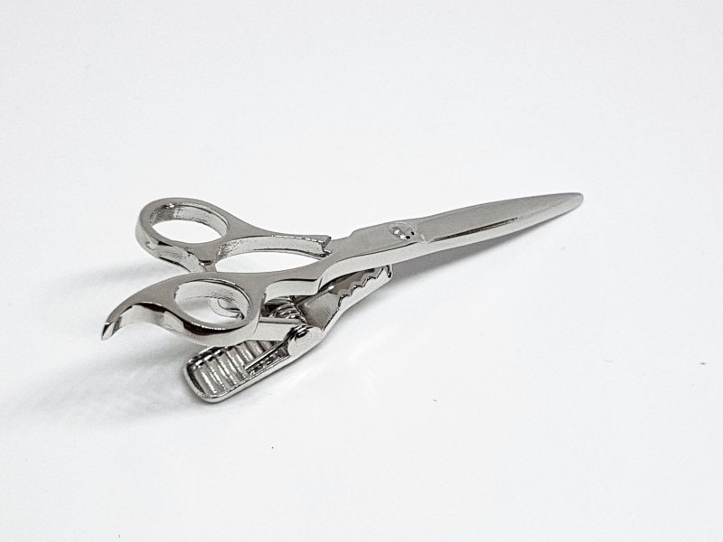 Scissors Tie Clip, Silver - British D'sire