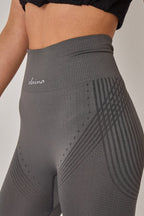 SculptFit Seamless Gym Leggings – High Waist Workout Leggings (Grey) - Leggings - British D'sire