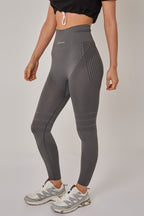 SculptFit Seamless Gym Leggings – High Waist Workout Leggings (Grey) - Leggings - British D'sire