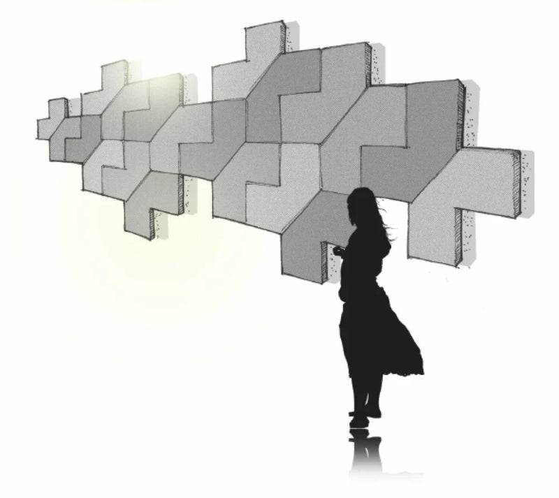Seagull Wall Mounted Acoustic Panel - Office Acoustic Panel - Wall Mounted - British D'sire Main image