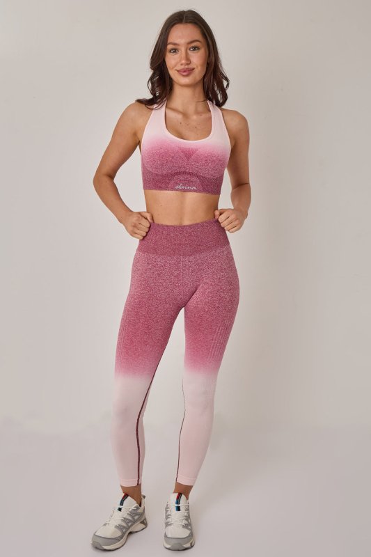 Seamless Sculpt Activewear Set – High Waist Gym Leggings & Padded Sports Bra - Activewear Set - British D'sire