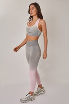 Seamless Sculpt Activewear Set – High Waist Gym Leggings & Padded Sports Bra - Activewear Set - British D'sire