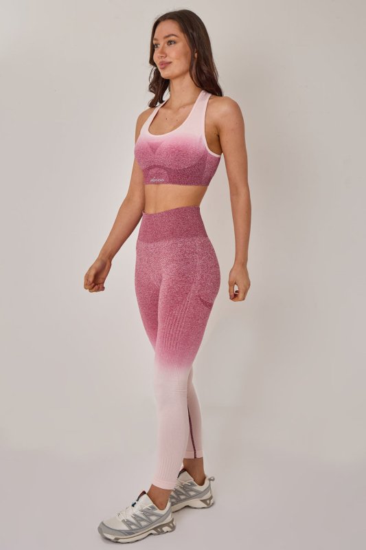 Seamless Sculpt Activewear Set – High Waist Gym Leggings & Padded Sports Bra - Activewear Set - British D'sire