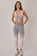 Seamless Sculpt Activewear Set – High Waist Gym Leggings & Padded Sports Bra - Activewear Set - British D'sire