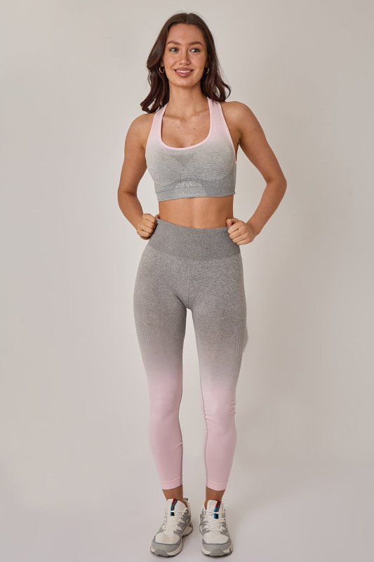 Seamless Sculpt Activewear Set – High Waist Gym Leggings & Padded Sports Bra - Activewear Set - British D'sire