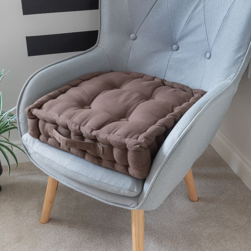 Seat Pad Cushion Booster 100% Cotton Cover 45cm Square - British D'sire