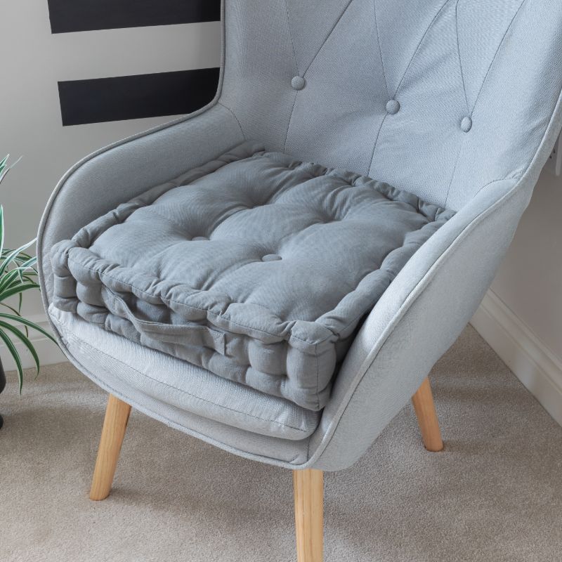Seat Pad Cushion Booster 100% Cotton Cover 45cm Square - British D'sire