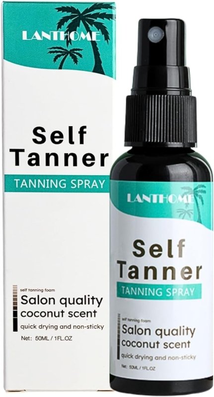 Self Face Tan Mist, Tanning Spray for Face & Body, Tanning Accelerator, Face Tan Spray with Aloe Vera Extract & Hyaluronic Acid, Quick Drying, Vegan, Natural, Cruelty Free - British D'sire Main image