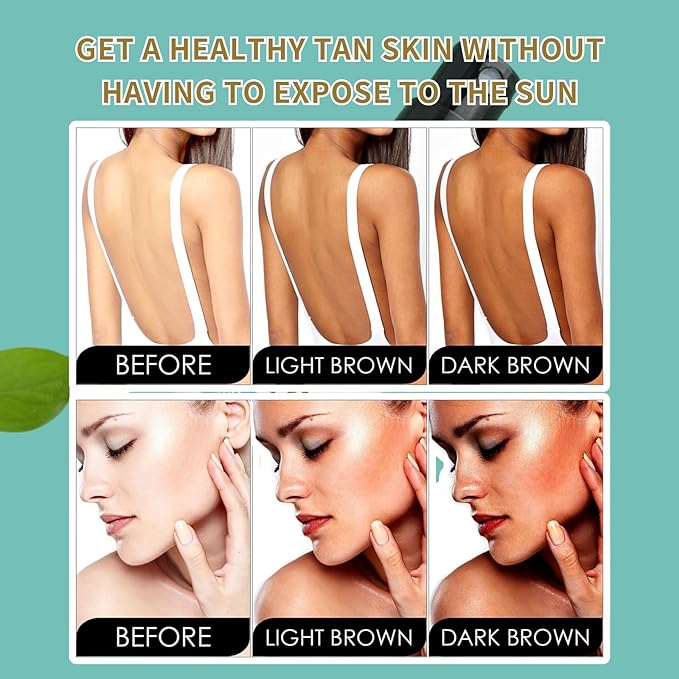 Self Face Tan Mist, Tanning Spray for Face & Body, Tanning Accelerator, Face Tan Spray with Aloe Vera Extract & Hyaluronic Acid, Quick Drying, Vegan, Natural, Cruelty Free - British D'sire