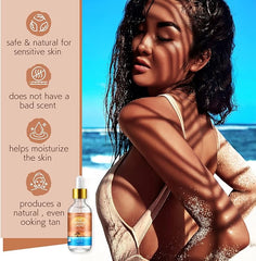 Self Tanning Drops - Face Self Tanner Drops Medium Color - Bronzer Drops - Self Tanner for Face - Self Tanner Face Tanner - Face Tanning Drops to Add to Moisturizer - Face Tan Drops - Bronzing Drops - British D'sire