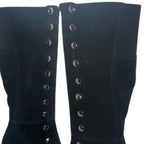 Semaine -Long boot Black Blue Stitch - Long Boot - British D'sire