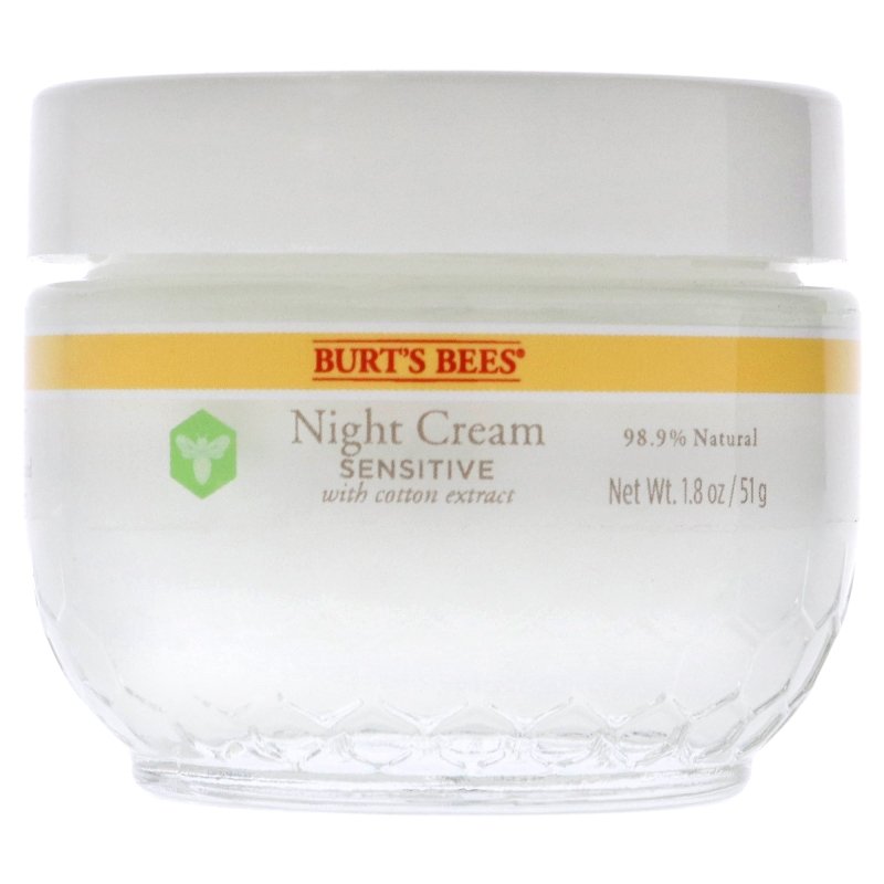 Sensitive Night Cream by Burts Bees for Unisex - 1.8 oz Cream - Cream - British D'sire