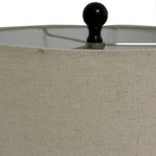 Sepia Shadows Squat Table Lamp With Linen Shade - Lamps - British D'sire