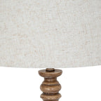 Seraphia Floor Lamp With Edged Linen Shade - Lamps - British D'sire