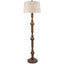 Seraphia Floor Lamp With Edged Linen Shade - Lamps - British D'sire