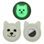 Serious Face Cute Cartoon Pet Collar Anti - lost Tracker Silicone Case For AirTag(Fluorescent Green) - British D'sire