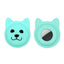 Serious Face Cute Cartoon Pet Collar Anti - lost Tracker Silicone Case For AirTag(Mint Green) - British D'sire
