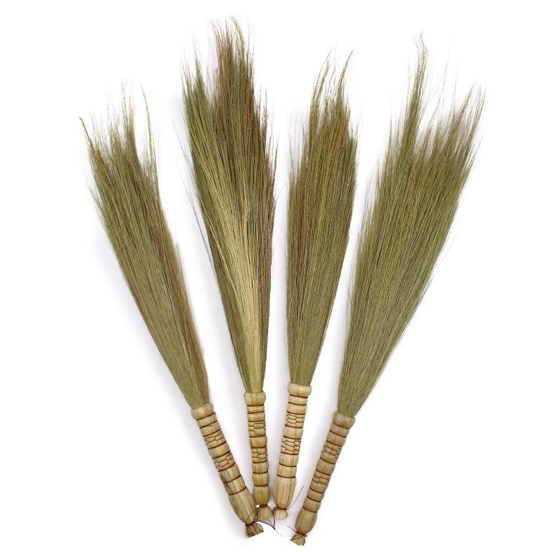 Set 4 - Pampas Broom - Natural - Natural Pampas Broom - British D'sire Main image