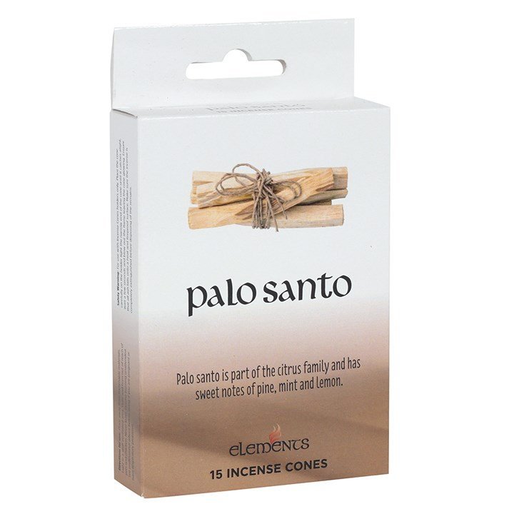 Set of 12 Packets of Elements Palo Santo Incense Cones - British D'sire