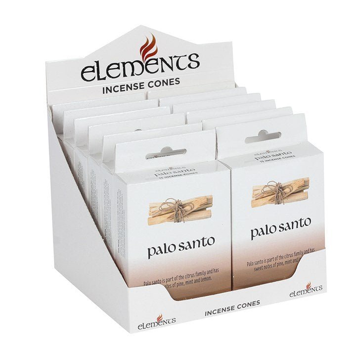 Set of 12 Packets of Elements Palo Santo Incense Cones - British D'sire