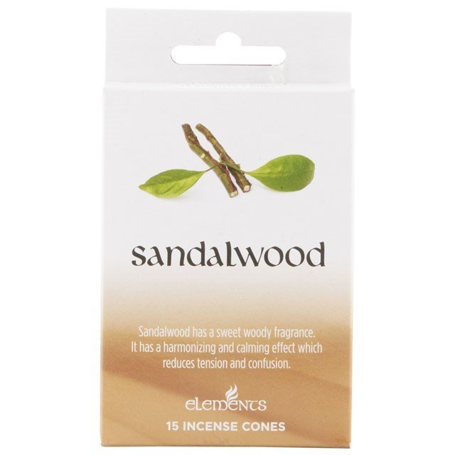 Set of 12 Packets of Elements Sandalwood Incense Cones - British D'sire Main image