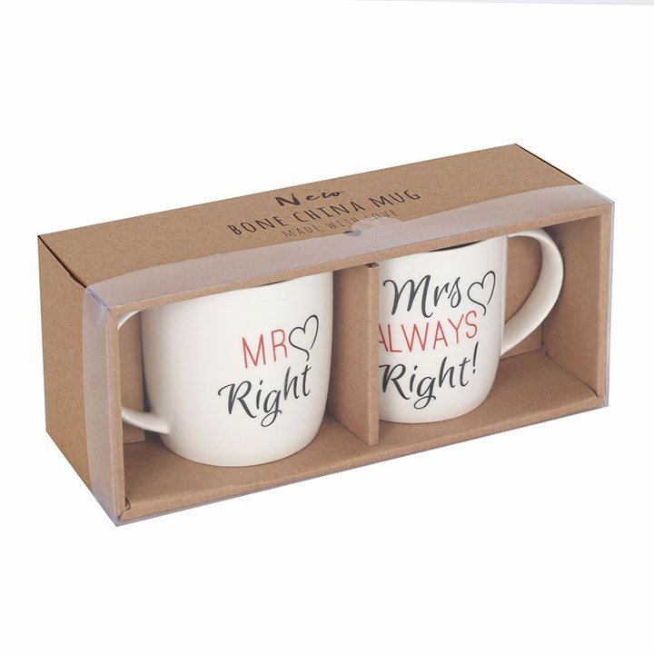 Set of 2 Mr & Mrs Mugs - British D'sire