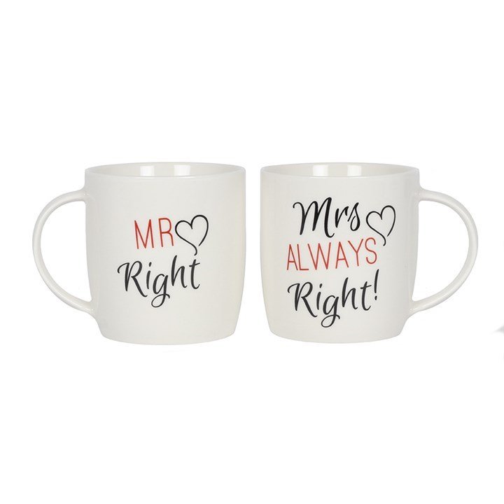 Set of 2 Mr & Mrs Mugs - British D'sire