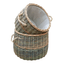 Set of 2 Wicker Country Log Set - Log Baskets - British D'sire