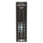 Set of 3 Black Magic Moon Phase Taper Candles - British D'sire