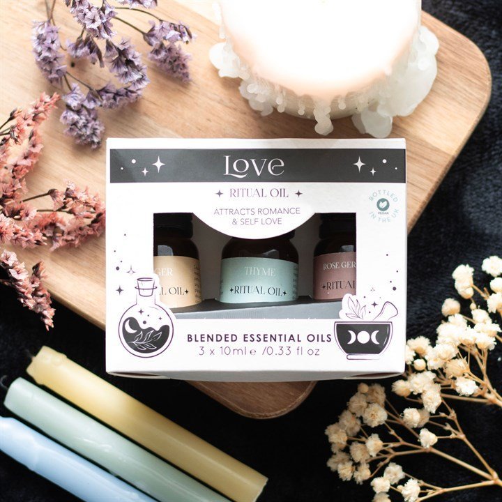 Set of 3 Love Ritual Blended Essential Oils - British D'sire