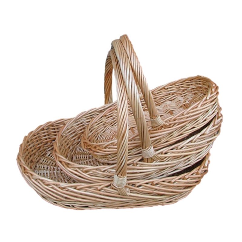 Set of 3 Oval Buff Garden Trug - Trugs - British D'sire