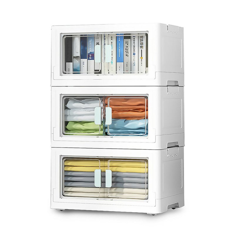 Set of 3 PP Collapsible Stackable Storage Boxes - Storage Box - British D'sire