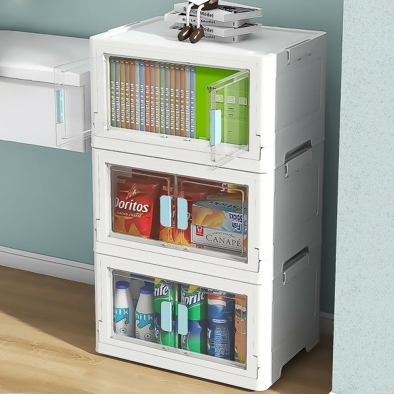 Set of 3 PP Collapsible Stackable Storage Boxes - Storage Box - British D'sire Main image