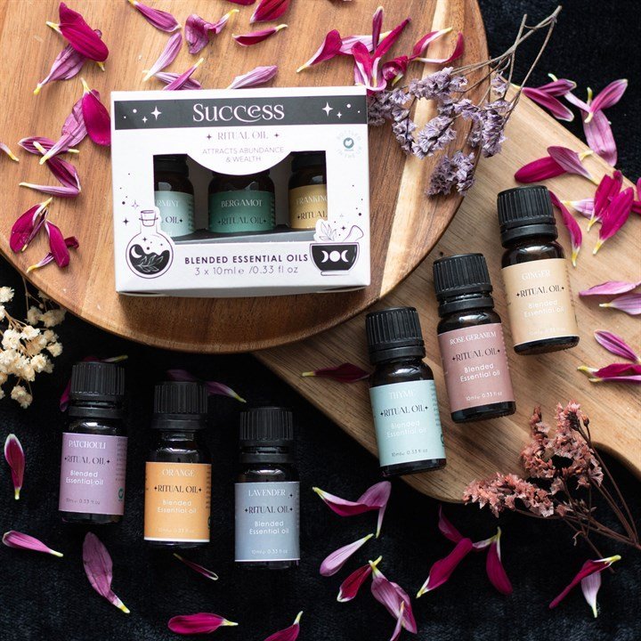 Set of 3 Success Ritual Blended Essential Oils - British D'sire
