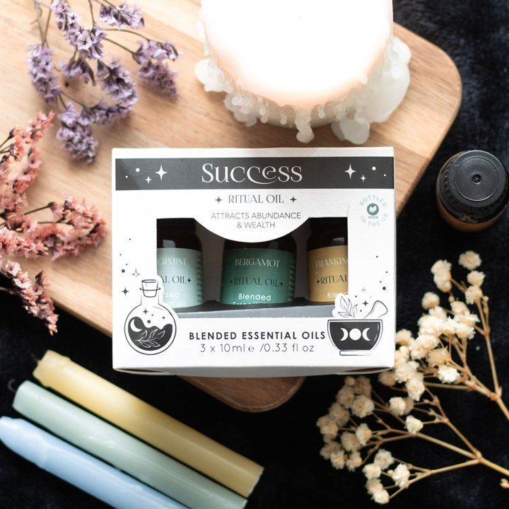 Set of 3 Success Ritual Blended Essential Oils - British D'sire