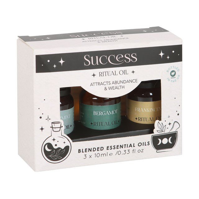 Set of 3 Success Ritual Blended Essential Oils - British D'sire
