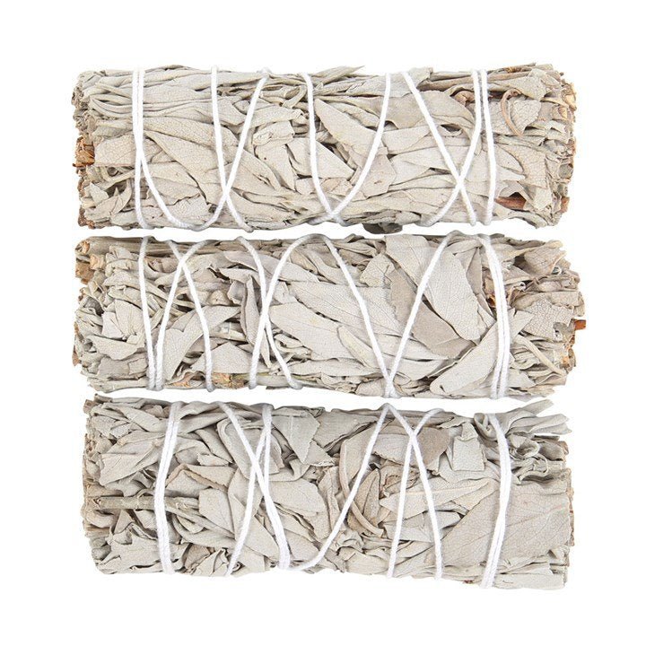 Set of 3 White Sage Smudge Wands - British D'sire