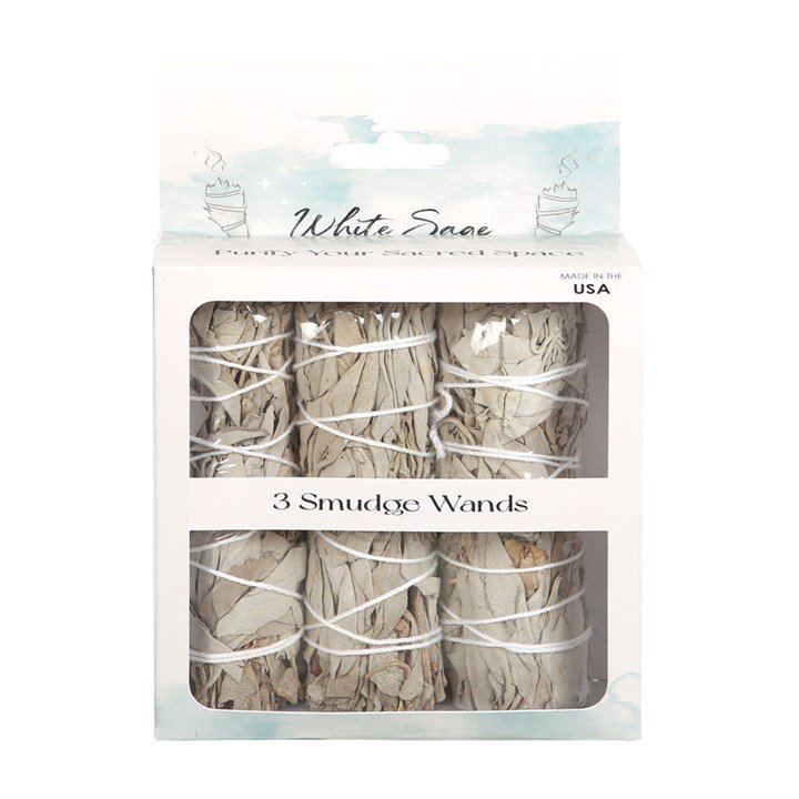 Set of 3 White Sage Smudge Wands - British D'sire